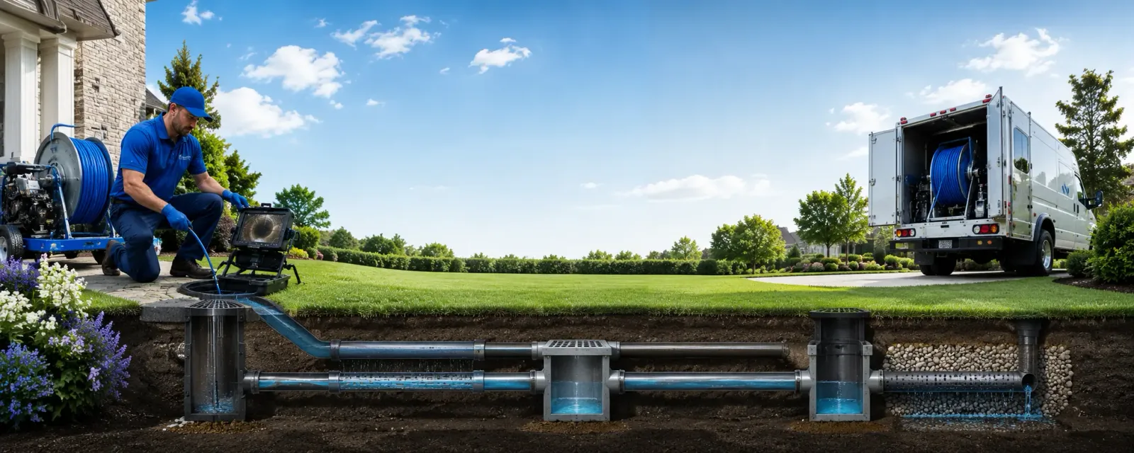 Outdoor drain cleaning information for Campbell, OH